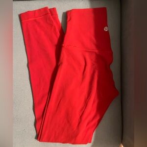 Lululemon Align Pant 25” Dark Red Size 2